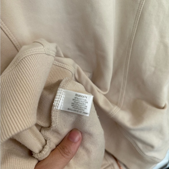 Boston Proper Blush cream Rose Gold Rivets Zip Up Jacket Cardigan S 3/4 Sleeves - Picture 6 of 6